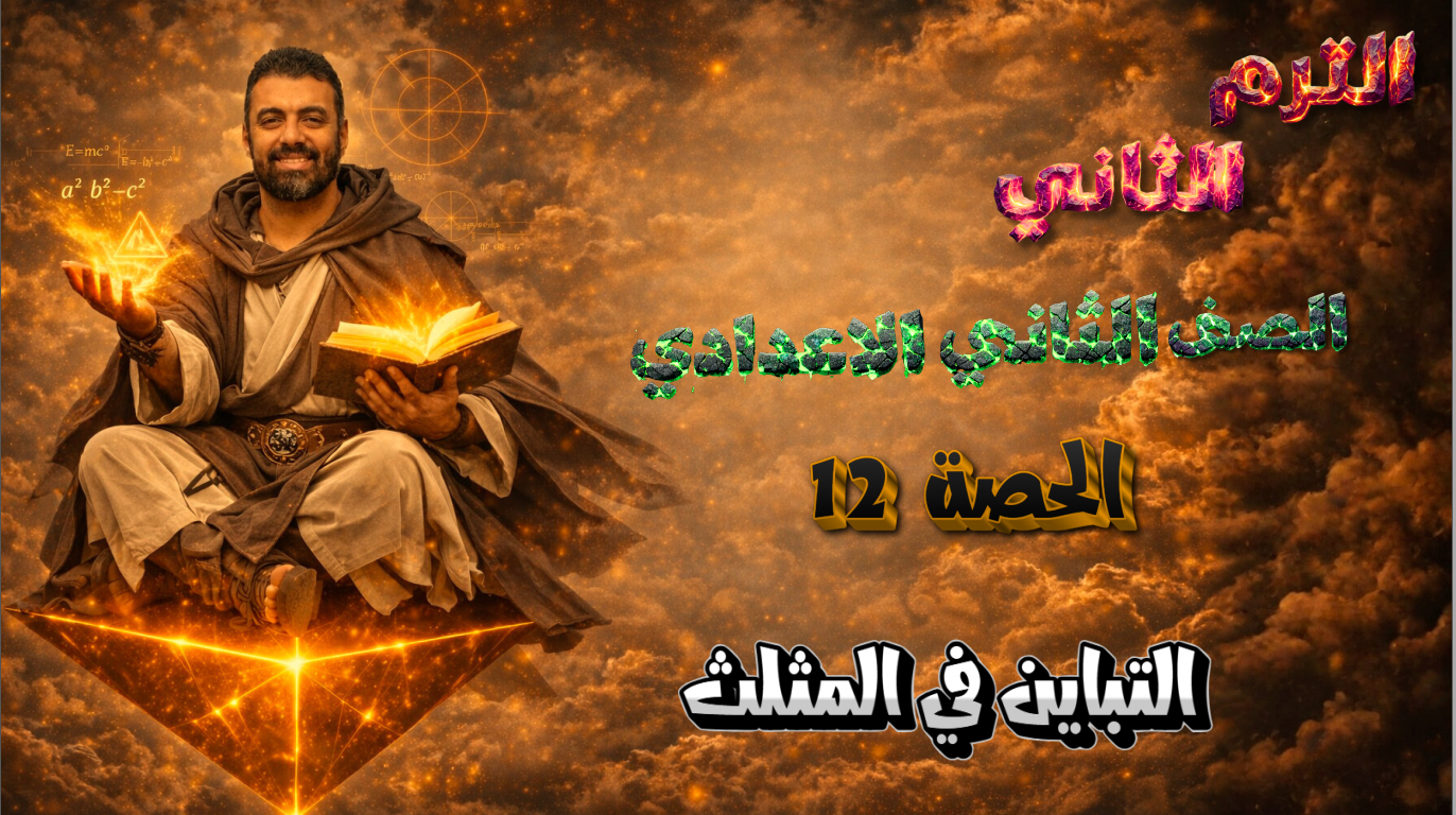 الحصة ال12 الترم الثاني 2ع (التباين في المثلث)