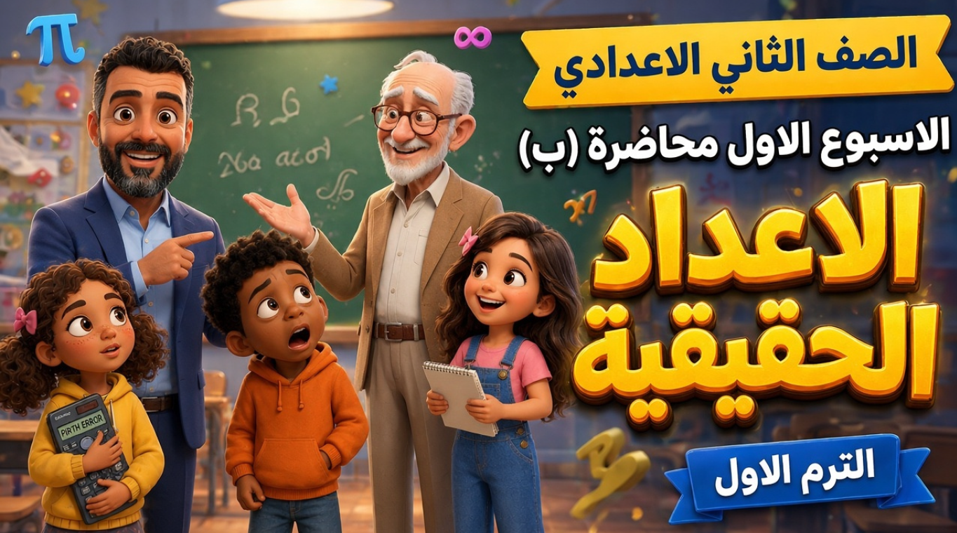 الاسبوع الأول المحاضرة ( ب ) 2ع  الترم الاول 2027 (الاعداد الحقيقية)