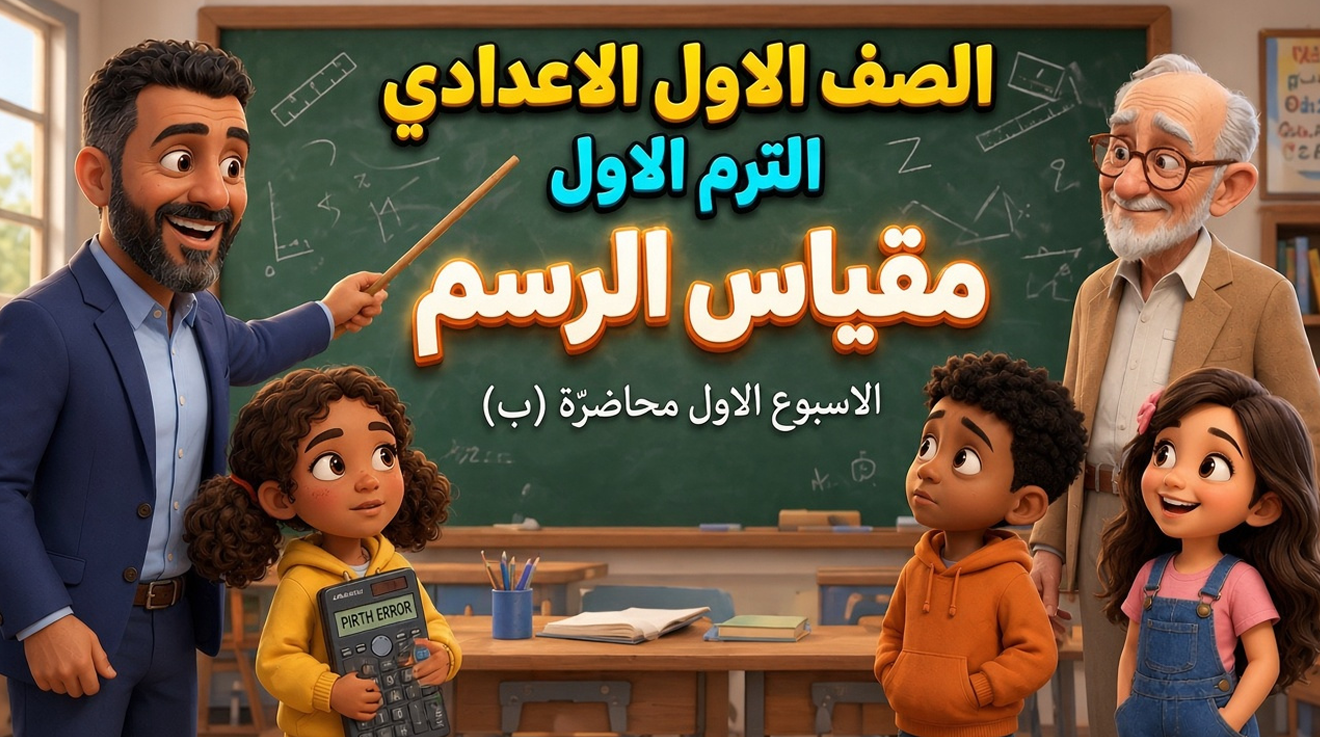 الاسبوع الأول المحاضرة ( ب ) 1ع الترم الاول 2027 ( مقياس الرسم )