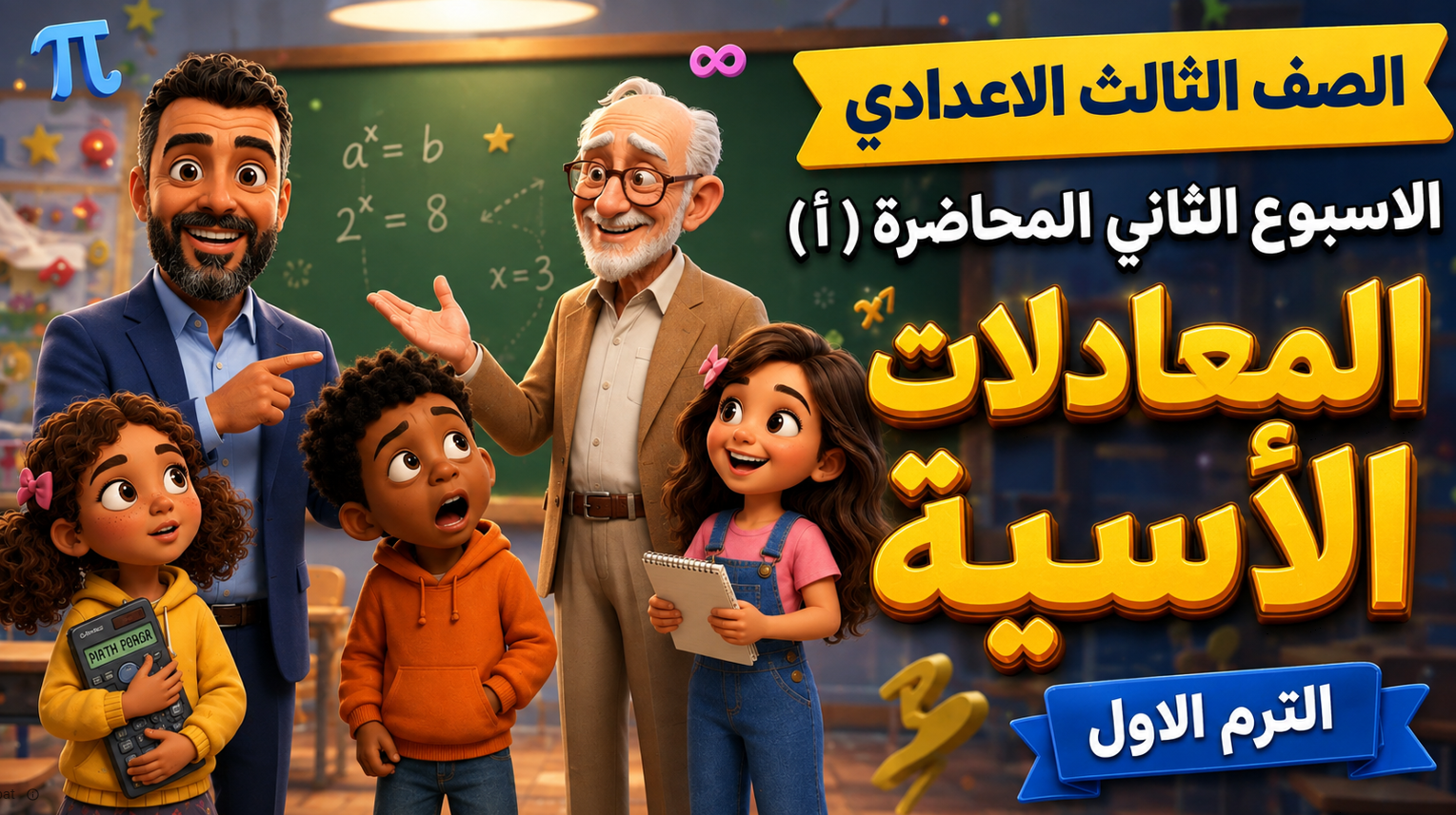 الأسبوع الثاني المحاضرة ( أ ) 3ع الترم الاول 2027 ( المعادلات الأسية )